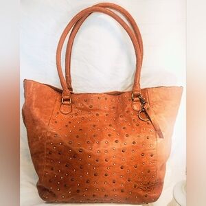 Frye & co. Large studded shoulder bag tote